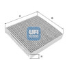 Filtro de ar para cabine UFI 54.219.00