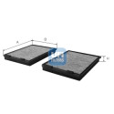 Filtro de ar para cabine UFI 54.243.00