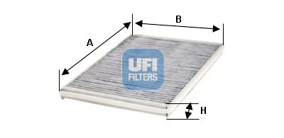 Filtro de ar para cabine UFI 54.272.00