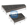 Filtro de ar para cabine UFI 54.302.00