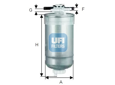 Filtro de combustível UFI 55.427.00