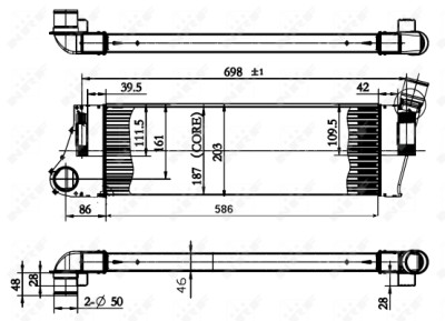 Resfriador de ar de admissão NRF 30899