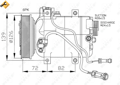 Compressor, ar condicionado