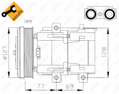 Compressor, ar condicionado
