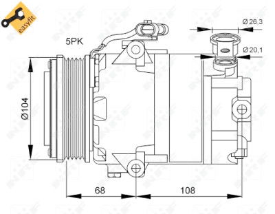 Compressor, ar condicionado