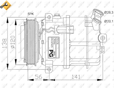 Compressor, ar condicionado