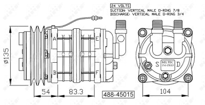 Compressor, ar condicionado