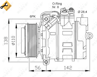 Compressor, ar condicionado