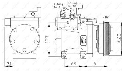 Compressor, ar condicionado