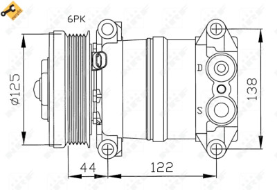Compressor, ar condicionado