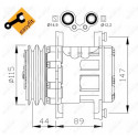 Compressor, ar condicionado