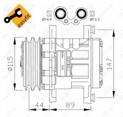 Compressor, ar condicionado