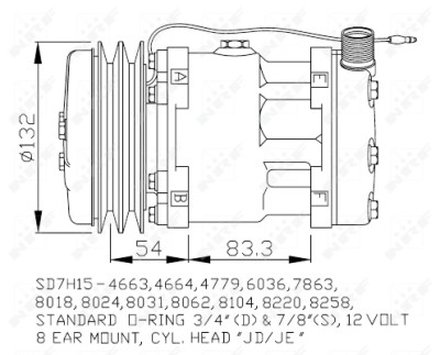 Compressor, ar condicionado