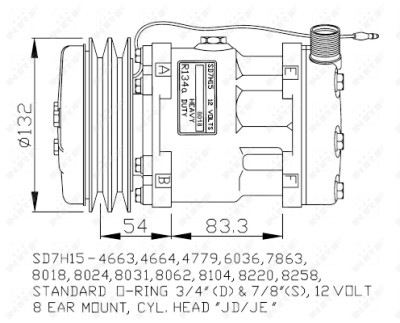 Compressor, ar condicionado