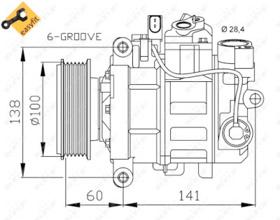 Compressor, ar condicionado
