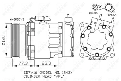 Compressor, ar condicionado
