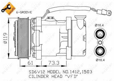 Compressor, ar condicionado