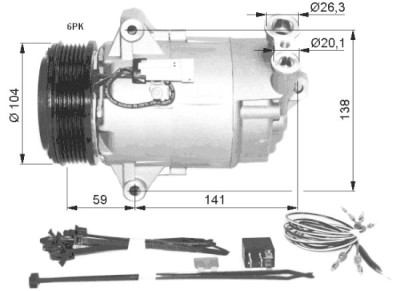 Compressor, ar condicionado