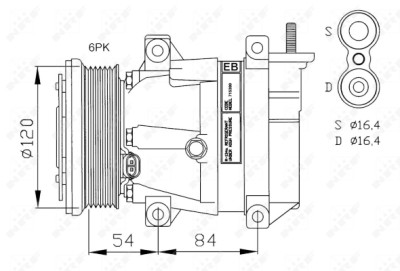 Compressor, ar condicionado