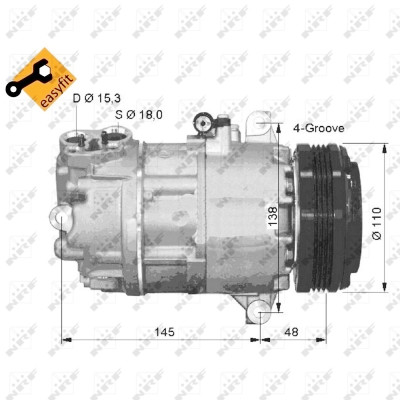 Compressor, ar condicionado