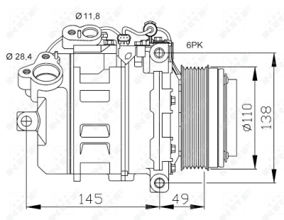 Compressor, ar condicionado