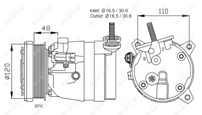 Compressor, ar condicionado