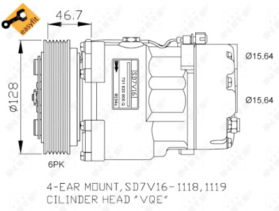 Compressor, ar condicionado