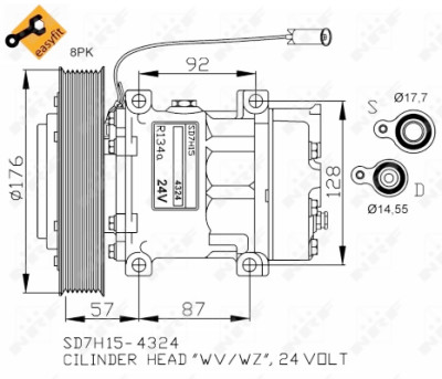 Compressor, ar condicionado