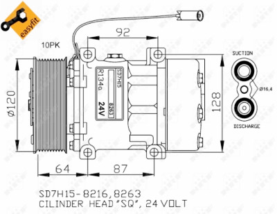 Compressor, ar condicionado