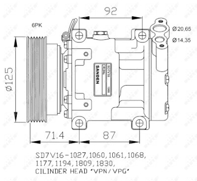 Compressor, ar condicionado