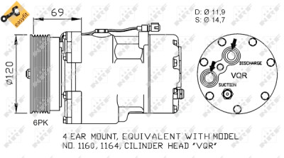 Compressor, ar condicionado