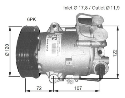 Compressor, ar condicionado