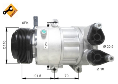 Compressor, ar condicionado