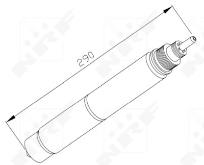 Filtro desidratador, ar condicionado NRF 33197