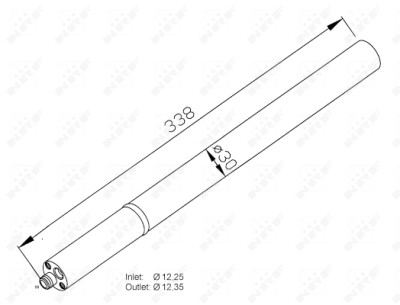 Filtro desidratador, ar condicionado NRF 33211