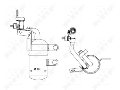 Filtro desidratador, ar condicionado NRF 33290