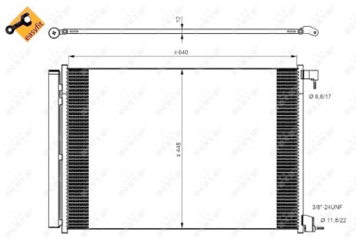 Condensador, ar condicionado NRF 350082