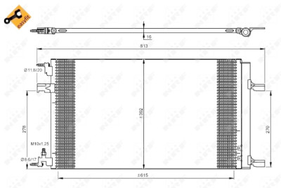 Condensador, ar condicionado NRF 35919