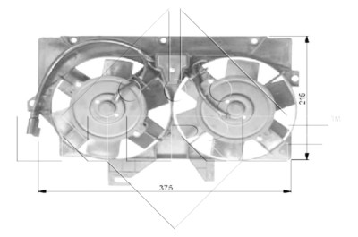 Ventilador, refrigeração do motor NRF 47036
