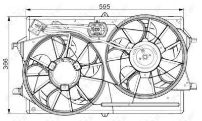 Ventilador, refrigeração do motor