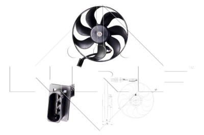 Ventilador, refrigeração do motor NRF 47064