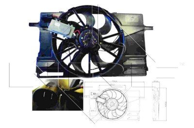 Ventilador, refrigeração do motor