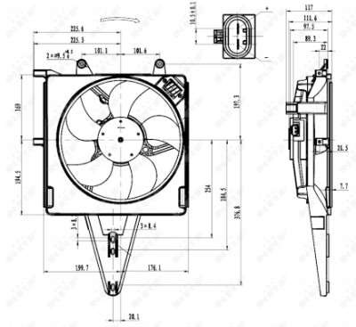 Ventilador, refrigeração do motor