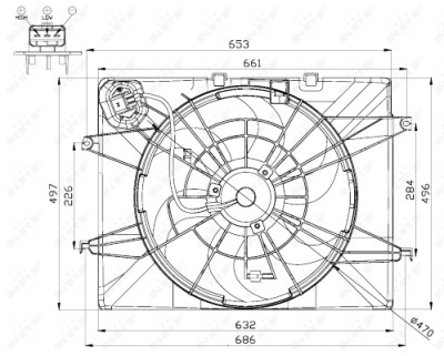 Ventilador, refrigeração do motor