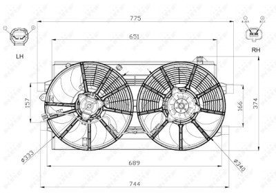 Ventilador, refrigeração do motor
