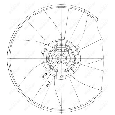 Ventilador, refrigeração do motor