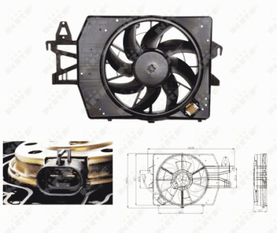 Ventilador, refrigeração do motor