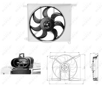 Ventilador, refrigeração do motor