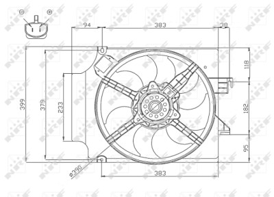 Ventilador, refrigeração do motor