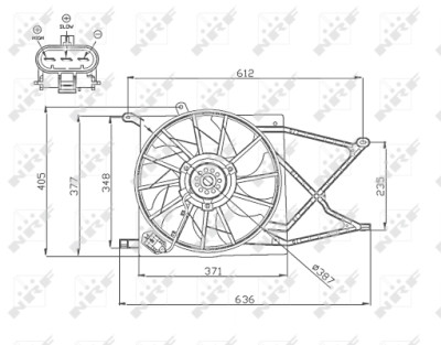 Ventilador, refrigeração do motor